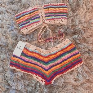 Knitted Two Piece Bathing Suit